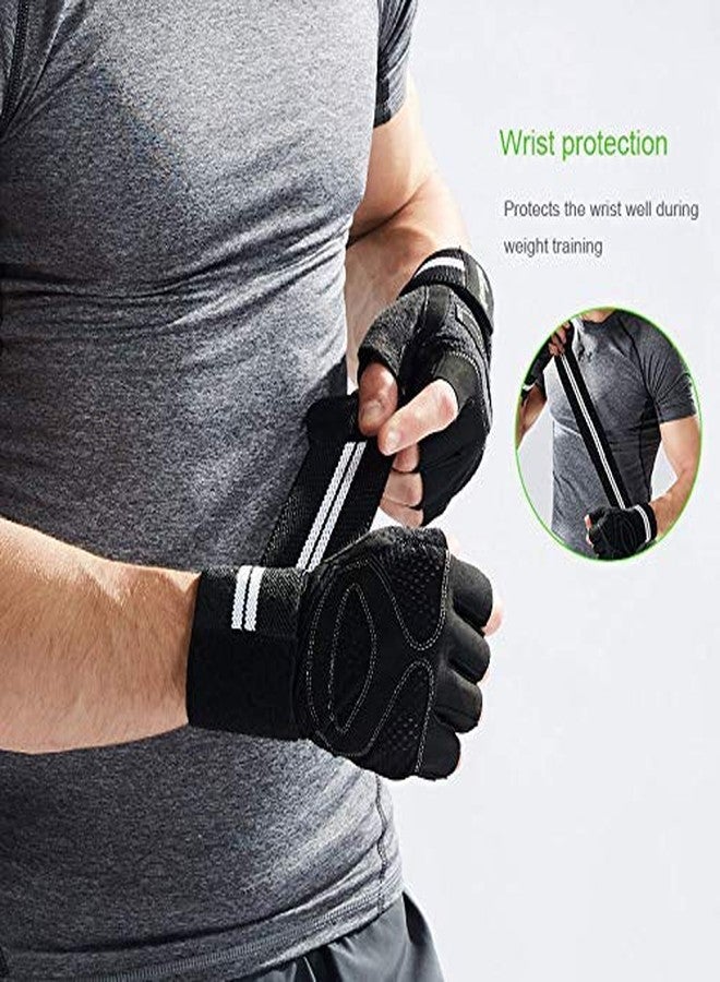 serveuttam Weightlifting Gloves - 19 inch Wrist Wrap Support for Workout, WOD, Weightlifting, Gym Workout & Powerlifting - Silicone Padding, No Calluses - Best for Men & Women Who Love Weight Lifting - Image 3