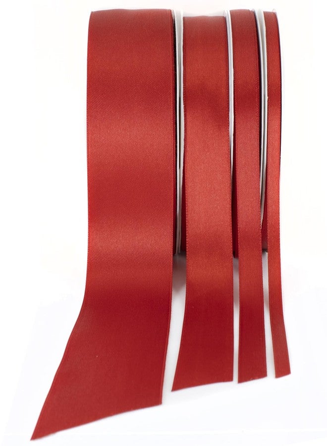 Stuffvisor Red Satin Ribbon Roll - 1/4 inch x 50 Yards, Double Face Solid Color, Thick and Durable, 100% Polyester for Gift Wrapping, Crafts, Hair and Decorations - Image 4