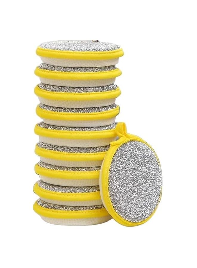 PROMASS 10 pcs, Kitchen Dishwashing Sponge, Does Not Hurt Pot Brush Pot Artifact,Houslhod Double -Sided Cleaning Sponge Wipe,Scouring Pad,Kitchen Scrub Sponge,Cleaning Supplies, Cleaning Tool - Image 2