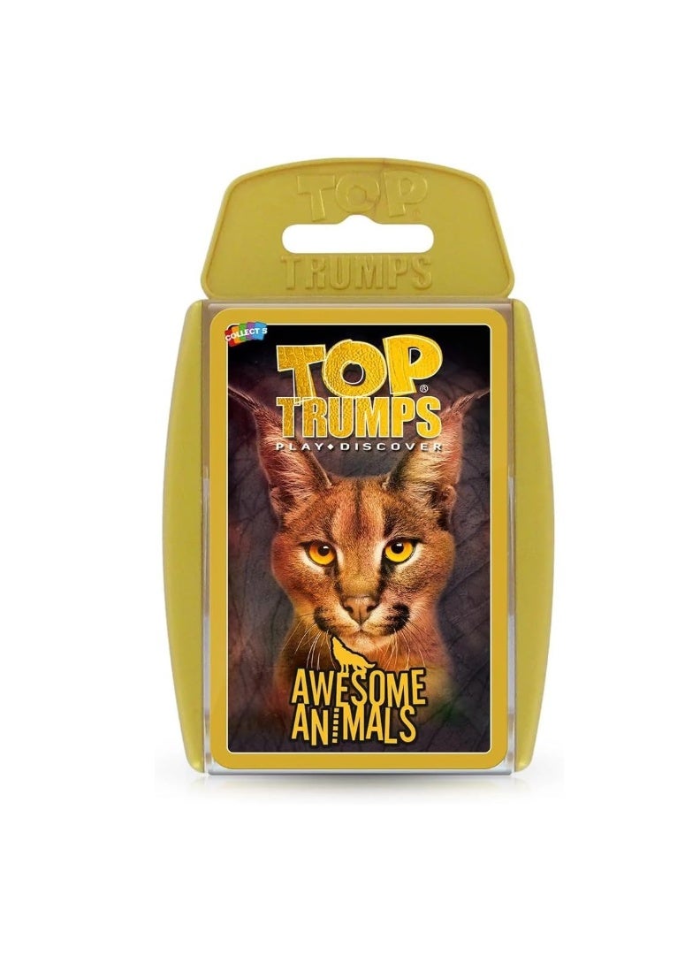 Winning Moves Toptrumps Awesome Animals Card - Image 1