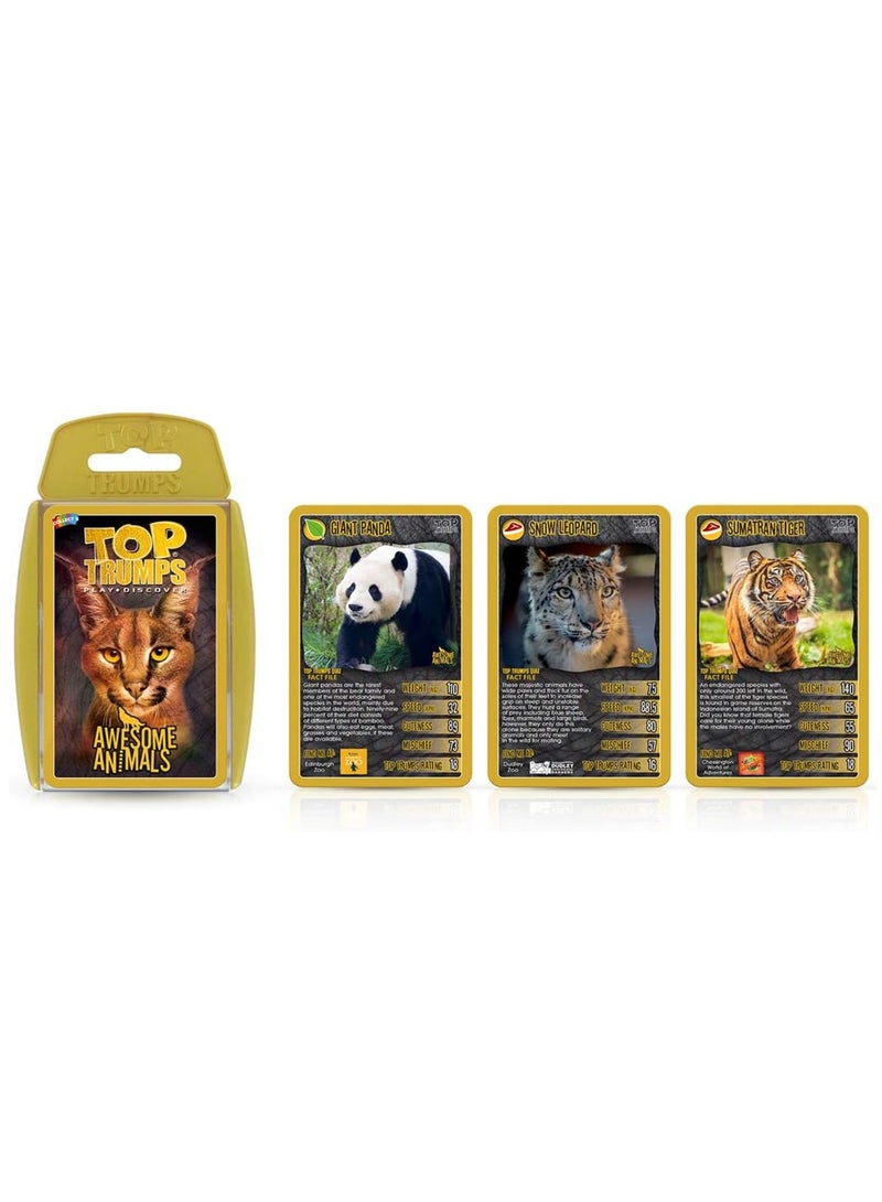 Winning Moves Toptrumps Awesome Animals Card - Image 2
