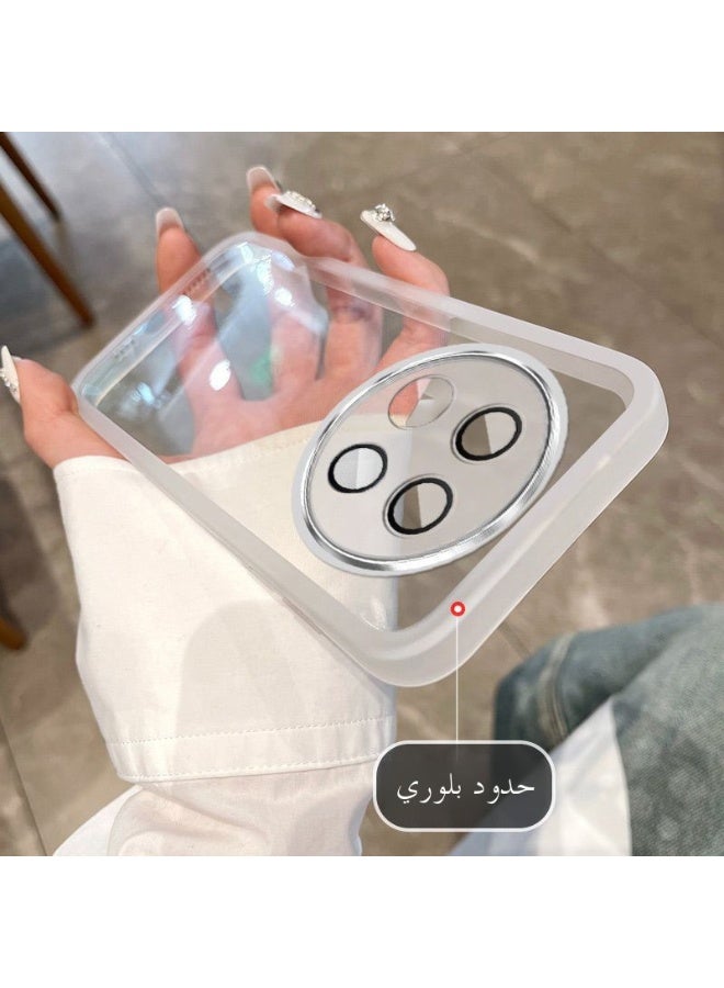 تنطبق على هونور x9c 5G 6.78 بوصة الهاتف المحمول حالة واقية ، مع عدسة الفيلم ، حزمة كاملة رقيقة ، شفافة سيليكون أبيض - Image 2