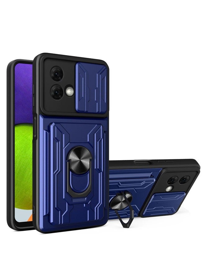 حافظة الهاتف مصممة خصيصًا لهاتف MOTO G84 5G مع فتحة بطاقة قابلة للفصل وحلقة تثبيت، وهي حافظة واقية عسكرية عالية الجودة مضادة للصدمات تناسب النساء والرجال.
