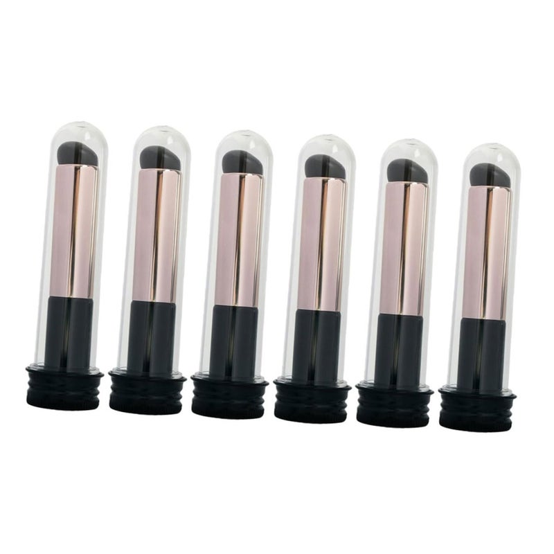 6pcs Reusable Silicone Lip Brush for Women Ergonomic Lipstick Applicator Wands for Lip Balm Gloss Concealer and Eyeshadow Travel-friendly Makeup Brush Kit - Image 1