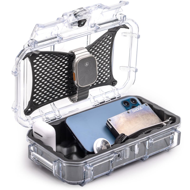 Evergreen 56 ToughBox - EDC Dry Box Protective Case USA Made for Organization of Cameras, Phones, Camping, Fishing, Hiking, Water Sports (Clear) - Image 1