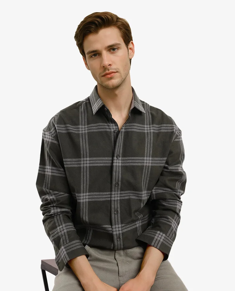 Rare Rabbit Men's Cotton Check Shirt