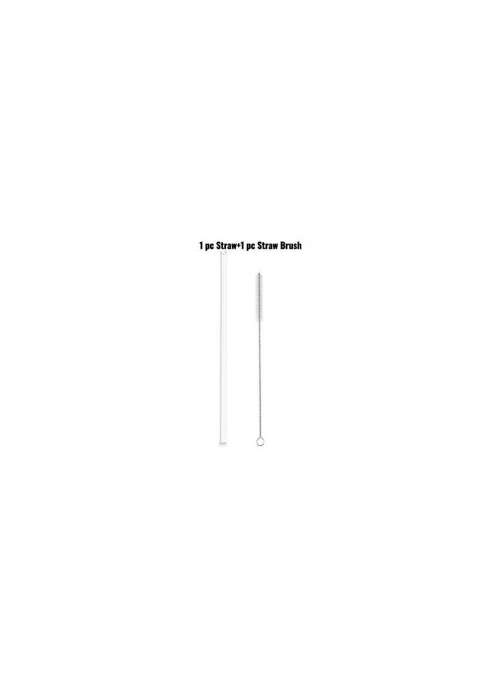 Stanley 1 transparent Tritan food grade drinking straws, suitable for Stanley 40 oz and 30 oz tumbler, Also Suitable for Hot Tea, Juice, and Coffee - 12 Inches Long with 1 Cleaning Brushes