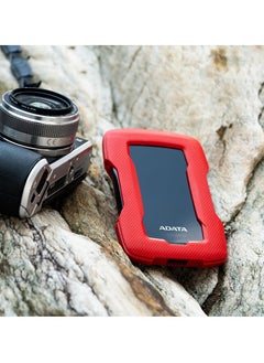 ADATA ADATA HD330 5TB USB 3.0, High-speed Shock-absorbing External Hard Drive, Extra Slim Portable Waterproof Mobile Hard Drive, (5TB Red)  - Image 2