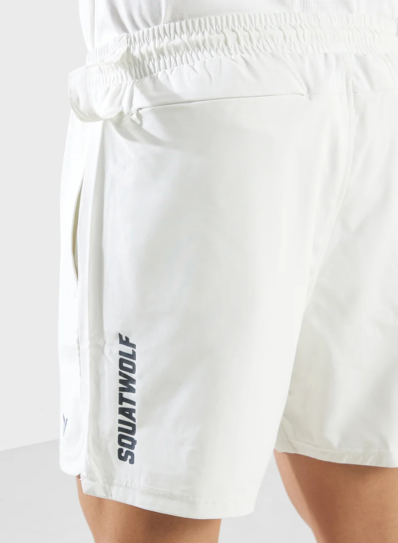 Squatwolf white 5" Foundation Shorts for Men | Best Price UAE