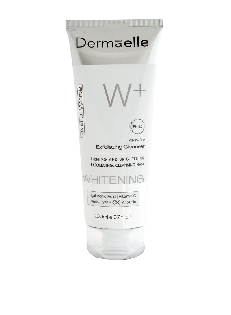Dermaelle Dermaelle hyaluwhite exfoliating cleanser all in one 200 ML