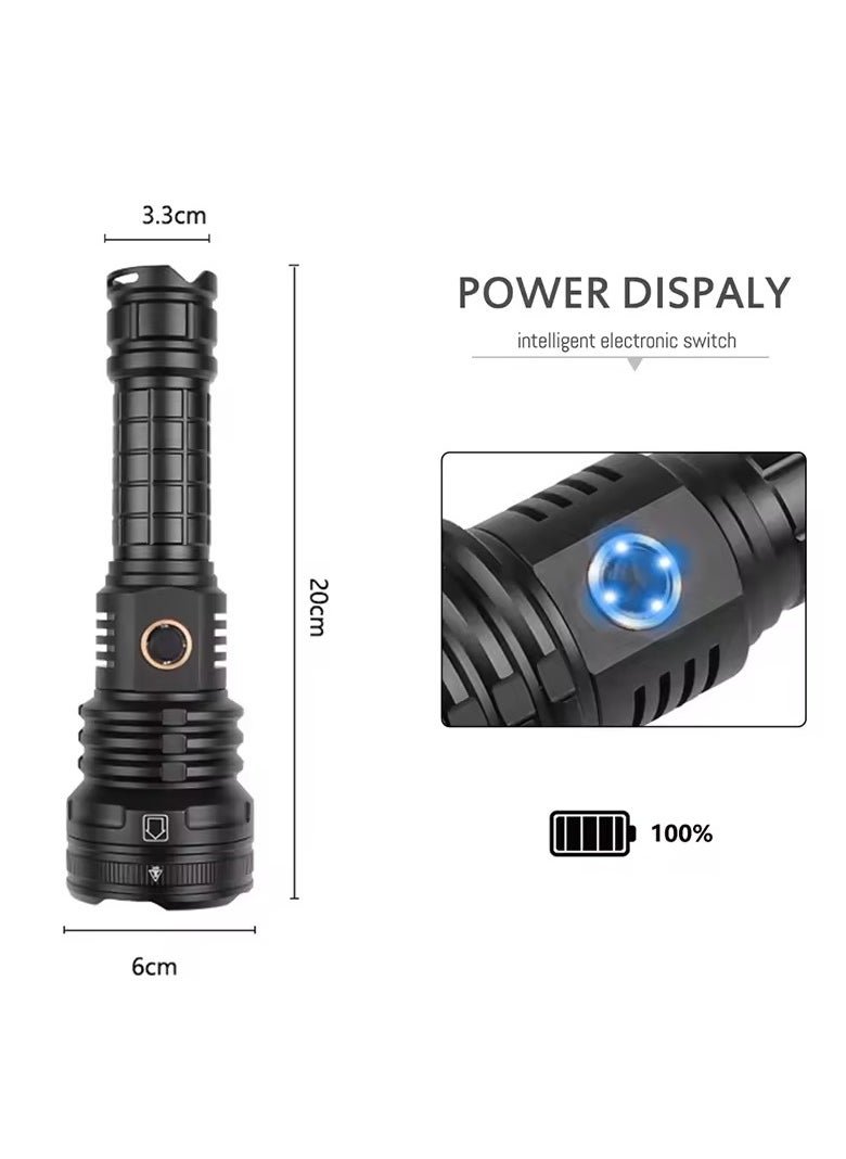 تراديو الترا برايت P90 مصباح ليد جيب مقاوم للماء USB التكبير في الهواء الطلق التخييم مصباح شعلة 26650 قابلة للشحن P 90 فانوس مصباح  - Image 2