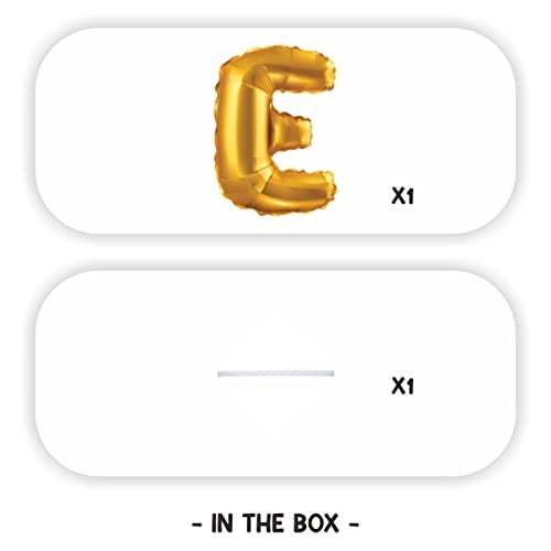 JUST PARTY Gold Letters Alphabets Foil Balloons for Birthday/Anniversary/Bachelorette/Wedding/Farewell & Other Ocassions, Make Your Own Custom Phrase - Image 2
