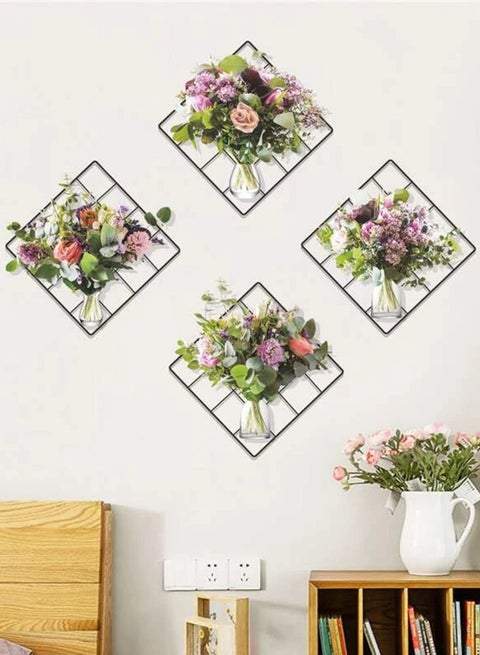 Flowers Wall Stickers, 3D Removable DIY Wall Stickers Wall Decoration for Your Rooms
