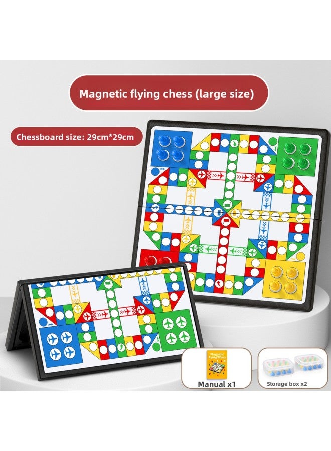 الشطرنج الطائر المغناطيسي الشفط إصدار الأطفال طلاب المدارس الابتدائية المغناطيسي المغناطيسي الشطرنج المحمولة ألعاب تعليمية رياض الأطفال طاولة رقعة الشطرنج جولة