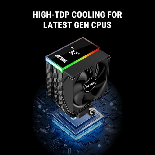 Ant Esports V4 Digital CPU Air Cooler CPU Fan with LED Temperature Display & ARGB|90mm FAN| Support Intel - LGA1851 / 1700/1200 AMD - AM5 / AM4 - Image 4