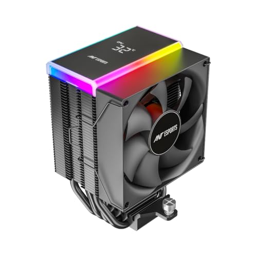 Ant Esports V4 Digital CPU Air Cooler CPU Fan with LED Temperature Display & ARGB|90mm FAN| Support Intel - LGA1851 / 1700/1200 AMD - AM5 / AM4 - Image 1