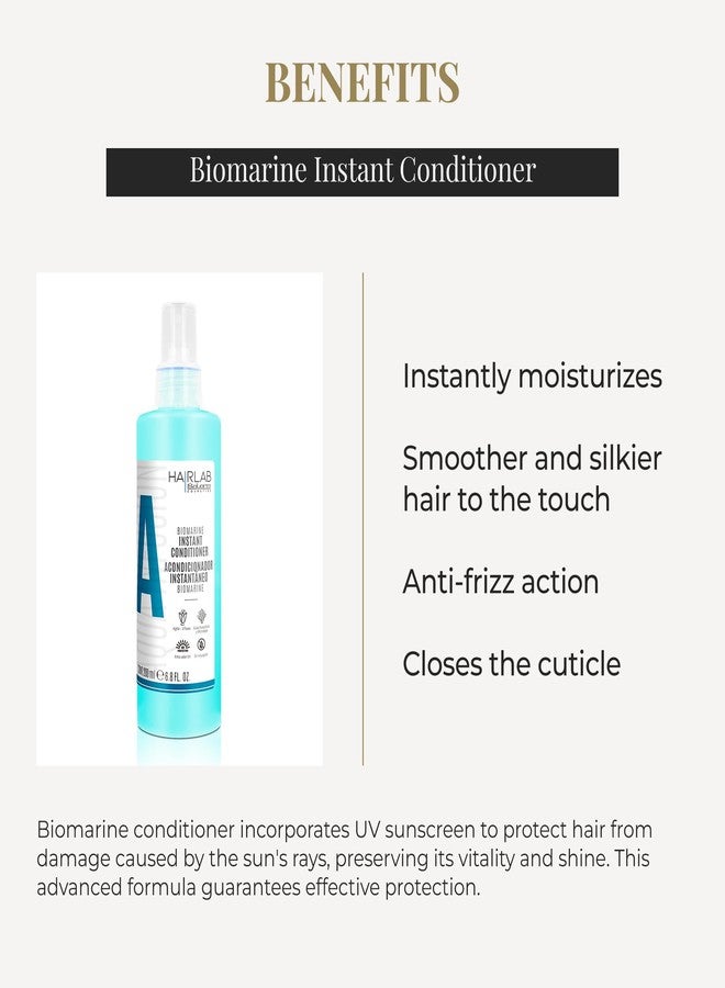 Salerm ساليرم - بلسم شعر بدون شطف - مختبر الشعر البيومارين - 200 مل - يرطب ويفك تشابك الشعر - يغلق القشرة - مع مستخلص الطحالب البحرية وحمض الهيالورونيك - خالي من البارابين - Image 3