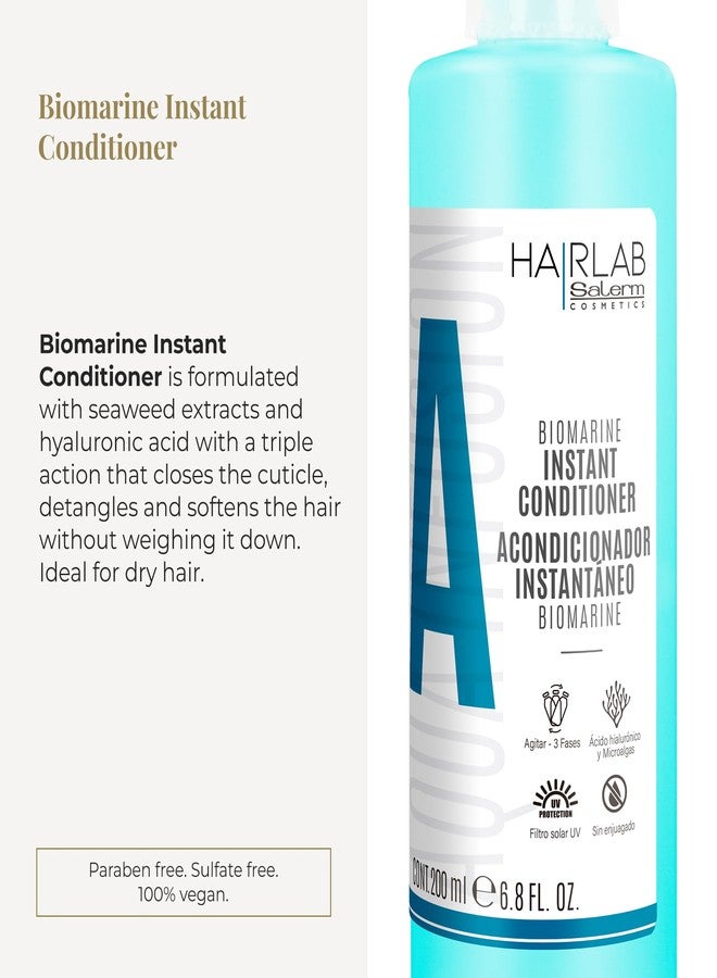 Salerm ساليرم - بلسم شعر بدون شطف - مختبر الشعر البيومارين - 200 مل - يرطب ويفك تشابك الشعر - يغلق القشرة - مع مستخلص الطحالب البحرية وحمض الهيالورونيك - خالي من البارابين - Image 2