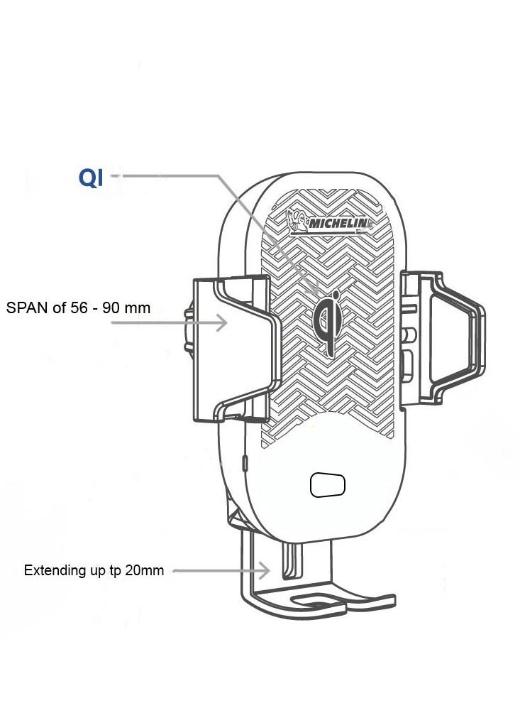 Michelin Michelin Car Phone Holder Stand with 15W Wireless Charger  - Image 5