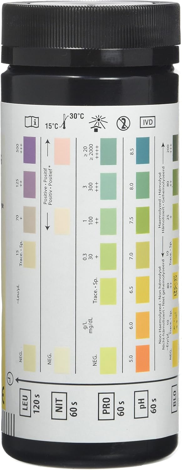 SIEMENS شرائط اختبار سيمنز ملتيست 8 SG للبول 100 شريط في العلبة مراقبة دقيقة ومريحة - Image 2