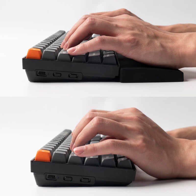 Keychron 12.48" Silicone Wrist Rest for 75% Compact Mechanical Keyboards, Ergonomic Palm Support with Full Honeycomb Non-Slip Base, Compatible with K2/K2 Pro/K2 Max/K2 HE/K6/K6 Pro/K6 HE - Image 4