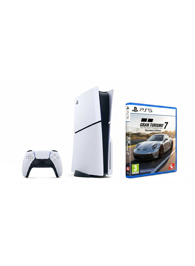 PS5 Slim Disc with Gran Turismo 7 Standard Edition (ps5) International Version