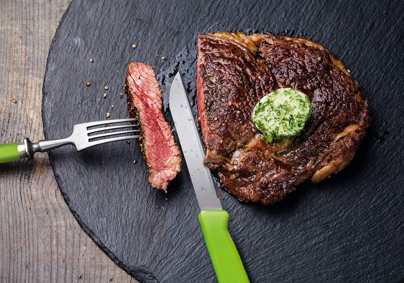 Alfi All-Purpose Knives Aerospace Precision Pointed Tip - Home And Kitchen Supplies - Serrated Steak Knives Set | Made in USA (Multi-Color, 12 pack) - Image 3