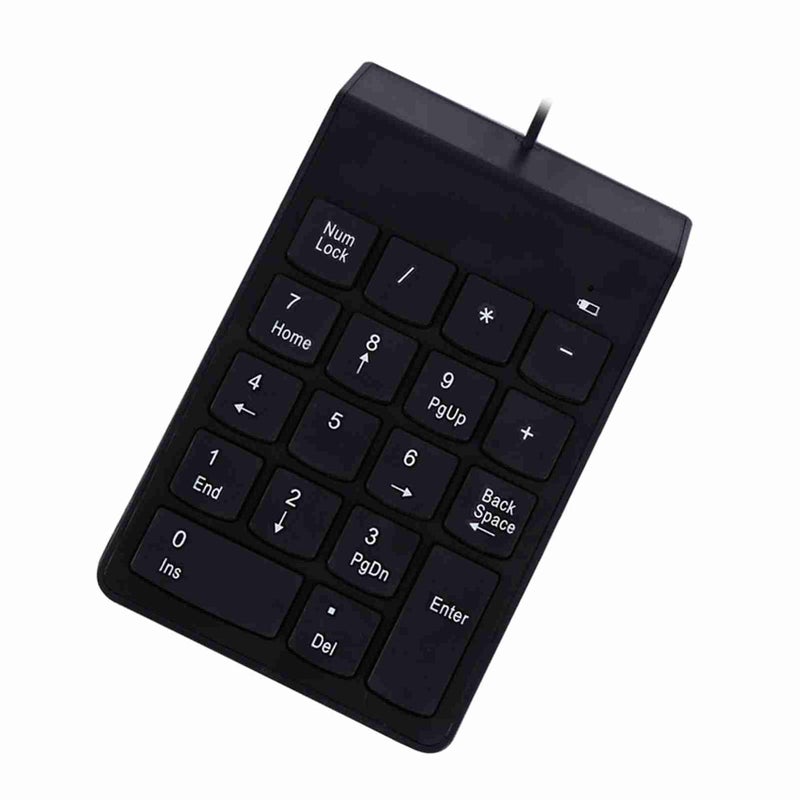 Mini USB Numeric Keypad 18 Keys Spill Resistant Black Plug and Play for PC Accounting - Image 4