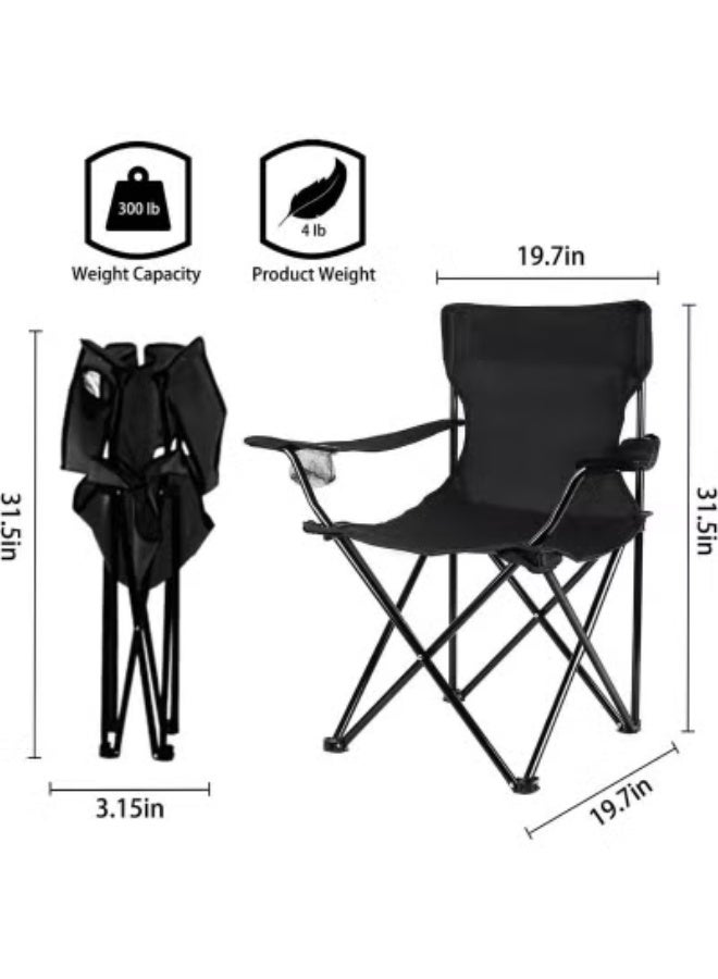 DEXO كراسي تخييم قابلة للطي استمتع بالهواء الطلق مع كرسي رياضي متعدد الاستخدامات كرسي خارجي وكرسي حديقة خفيف الوزن مع حامل أكواب - أزرق بحري - Image 5