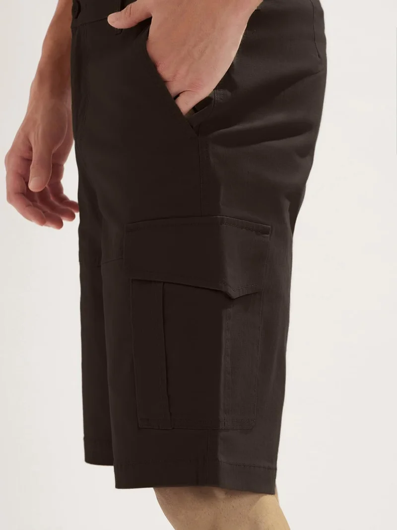NOBERO  Men's Black Cargo Shorts for Men | Best Price UAE