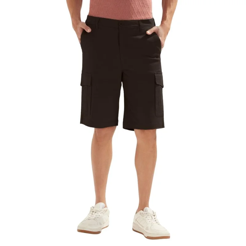 نوبيرو Men's Black Cargo Shorts