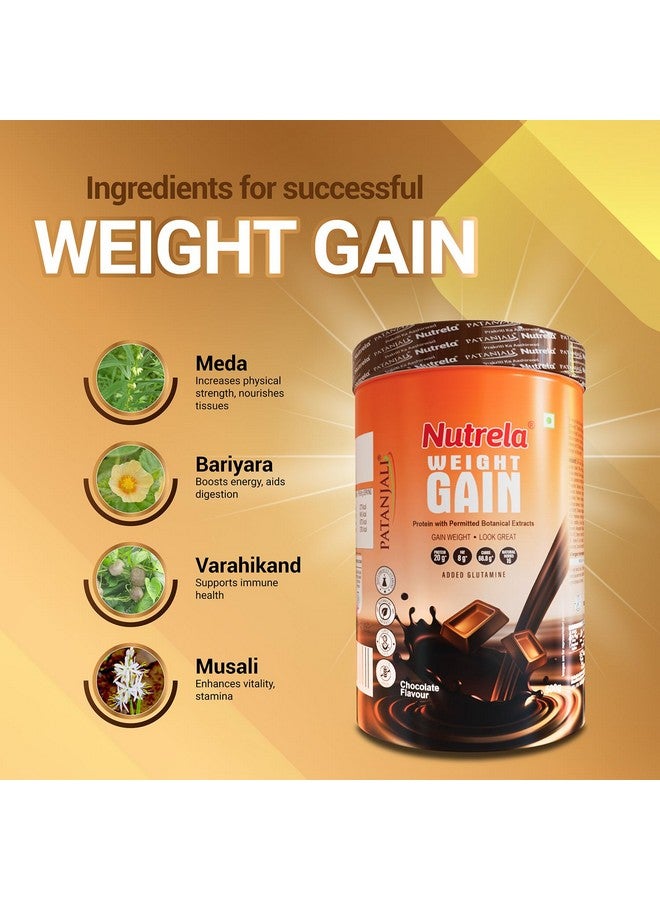 Nutrela Nutrela Weight Gainer | 500g Chocolate Flavour | High-Calorie Mass Gainer with Vitamins & Khandsari Sugar | Ideal for Men & Women  - Image 4