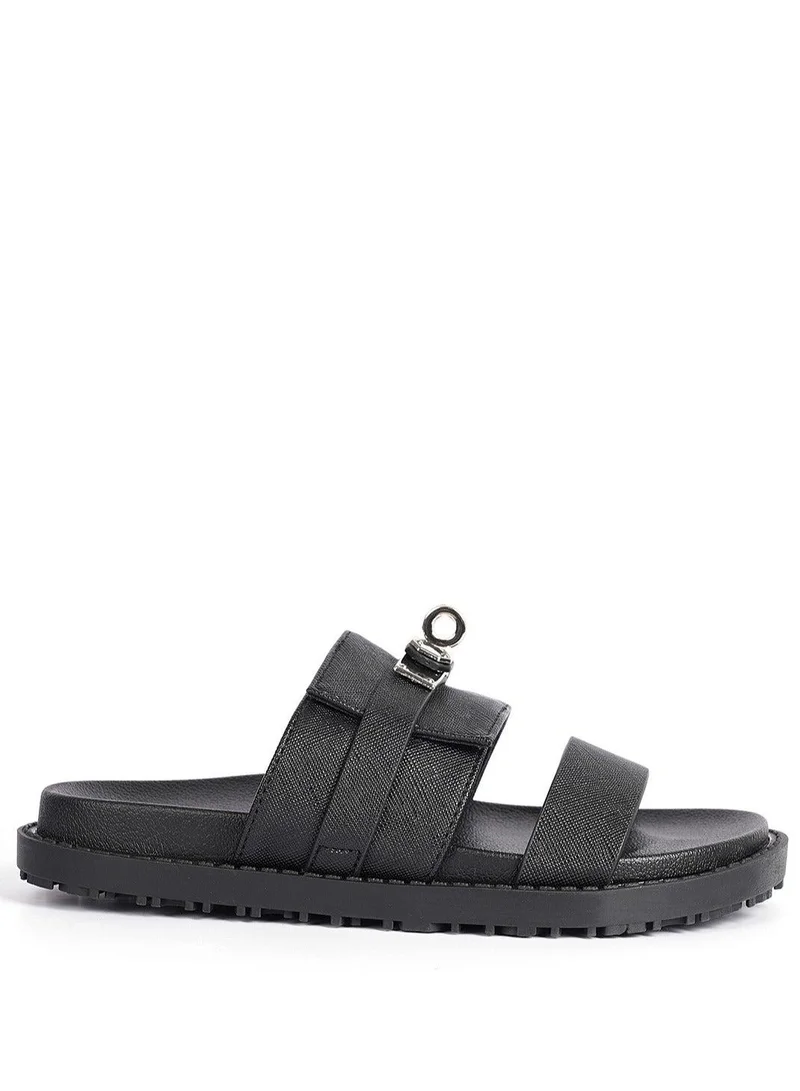 كابلي صنادل نسائية مسطحة كاجوال