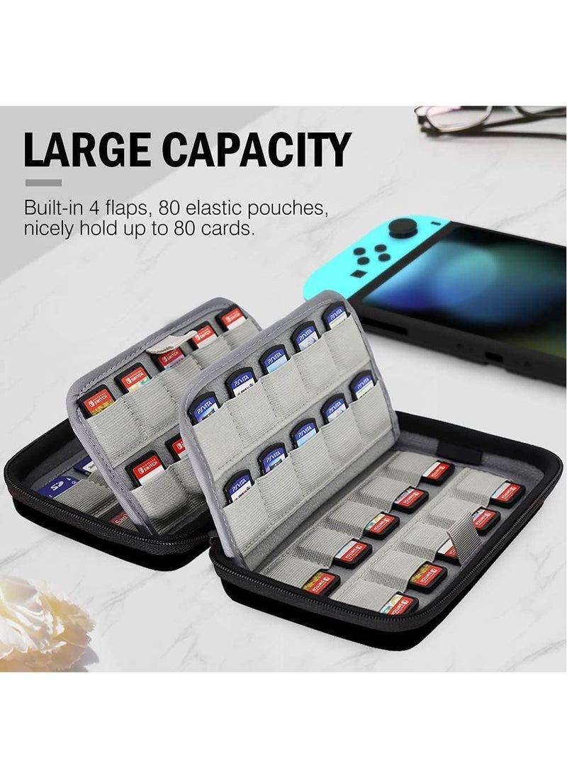 RATSAW 80 Games Holder Cartridges Storage Case 80 Switch Game Card Case Switch Card Holders for Nintendo Switch Physical Games or SD Memory Cards  - Image 3