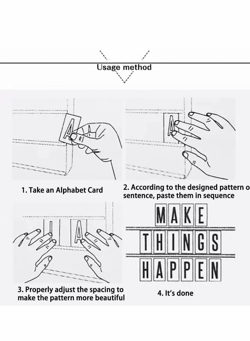 KASTWAVE 8 Sheets Alphabet Stickers 960 Stickers Letter for Crafts, Color Letters Stickers Waterproof, ABC Vinyl Self-Adhesive Sticker, for Labels,Store Signs, Adhesive Lettering DIY Mailbox House Numbers - Image 2