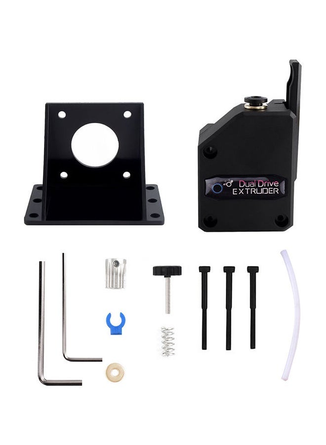 NIBEMINENT Upgraded Dual Drive Extruder For 3D Printer Black/White/Silver - Image 1