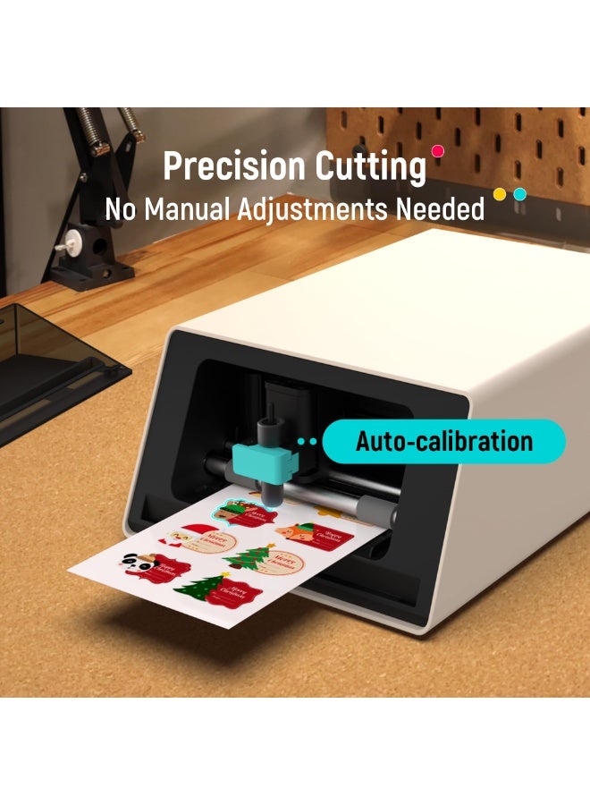 Liene pixcut S1 Color Sticker Printer & Cutting Machine - All-in-One Sticker Maker for DIY Crafts, Custom Labels & Gifts. Thermal Dye-Sublimation Photo Printer, 300 DPI, Precise AI Auto-Cutting - Image 5