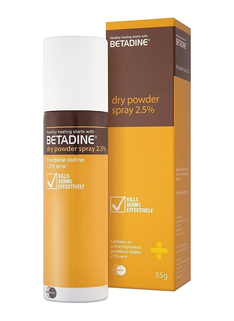 BETADINE Dry Powder Spray (55G)  - Image 1