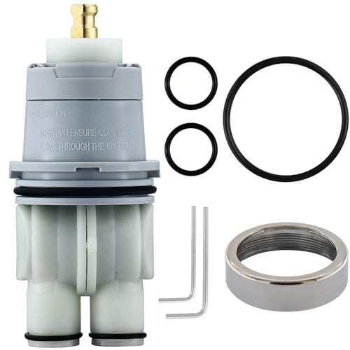 Ahenbal RP46074 Shower Cartridge, Compatible with Delta 13/14 Series Shower Faucet, Replacement Monitor MultiChoice Cartridge, Single Handle Universal Shower Cartridge Repair Assembly with RP22734 Bonnet Nut - Image 1