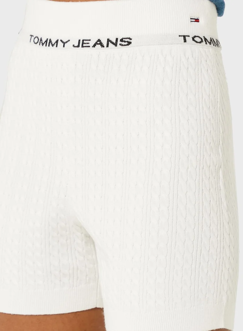 TOMMY JEANS High Waist Knitted Shorts