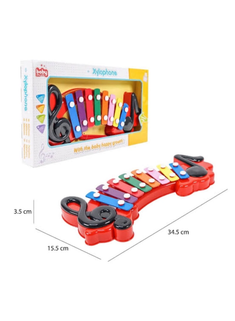 Kids Musical Xylophone 8 Notes with Mallet – Educational Music Toy for Early Learning