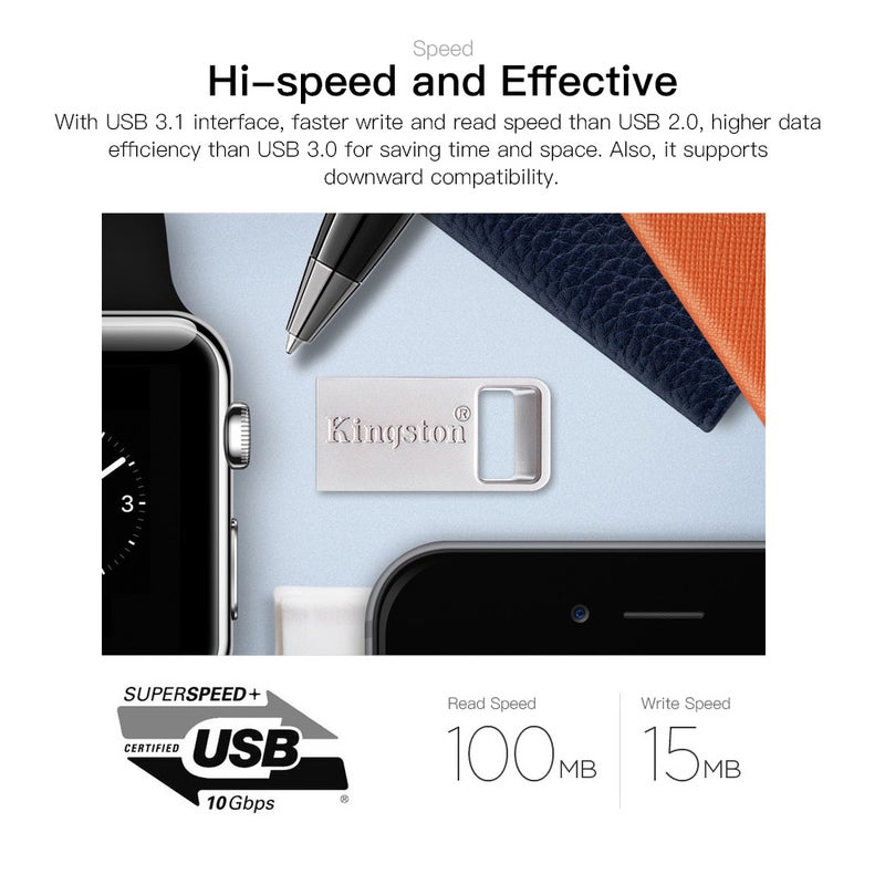 Kingston DTMC3 64GB Memory 100MB/s High Speed USB Flash Drive - Image 4