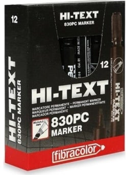 Black Round Tip Marker Box Pen 830 Pb 12's