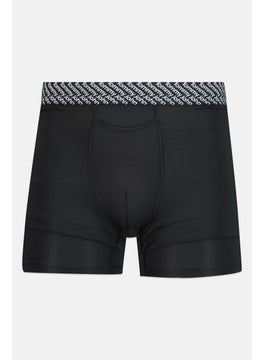 Tommy John Men 2 Pieces  8 inseam Brand Logo Boxer Briefs, Black  - Image 3