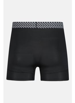 Tommy John Men 2 Pieces  8 inseam Brand Logo Boxer Briefs, Black  - Image 2