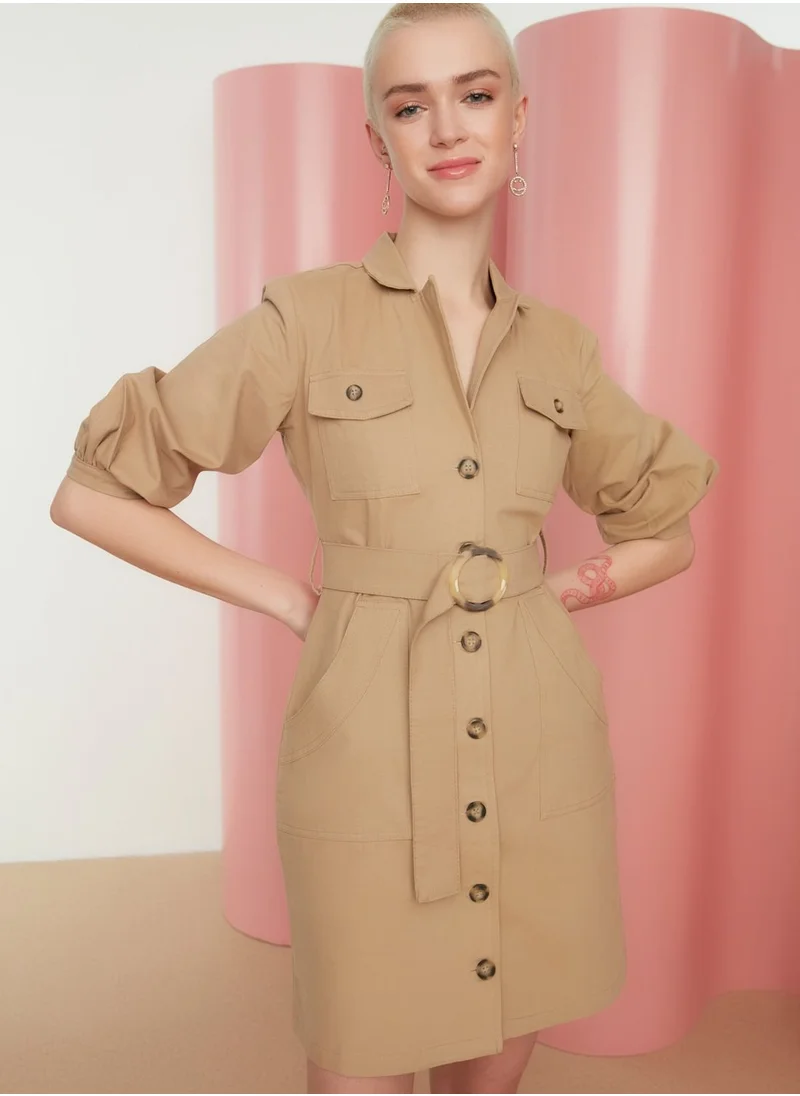 trendyol Pocket Detail Shirt Dress