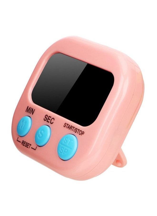 Umiwin LCD Digital Kitchen Countdown Magnetic Timer Pink  - Image 1