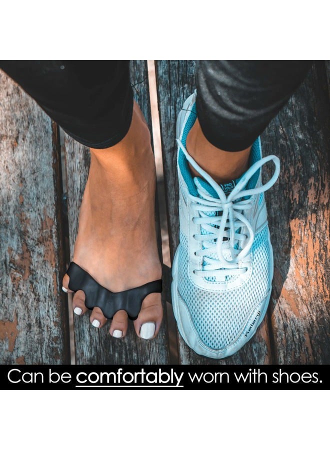 Kate VYCE PrimalStep Toe Separators - Doctor Recommended - Correct Foot and Bunion Pain, Plantar Fasciitis - Toe Straightener to Improve Functional Athletic Mobility - Stretches to Fit (S/M) - Image 2