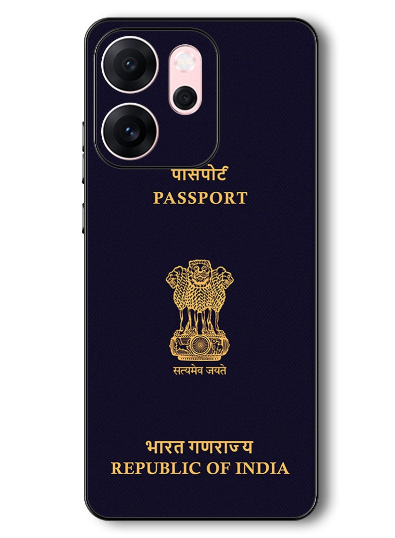 Theodor Case Compatible with Oppo Reno 14 F 6.57 Inch Protection Shockproof Bumper Cover India Passport - Image 1