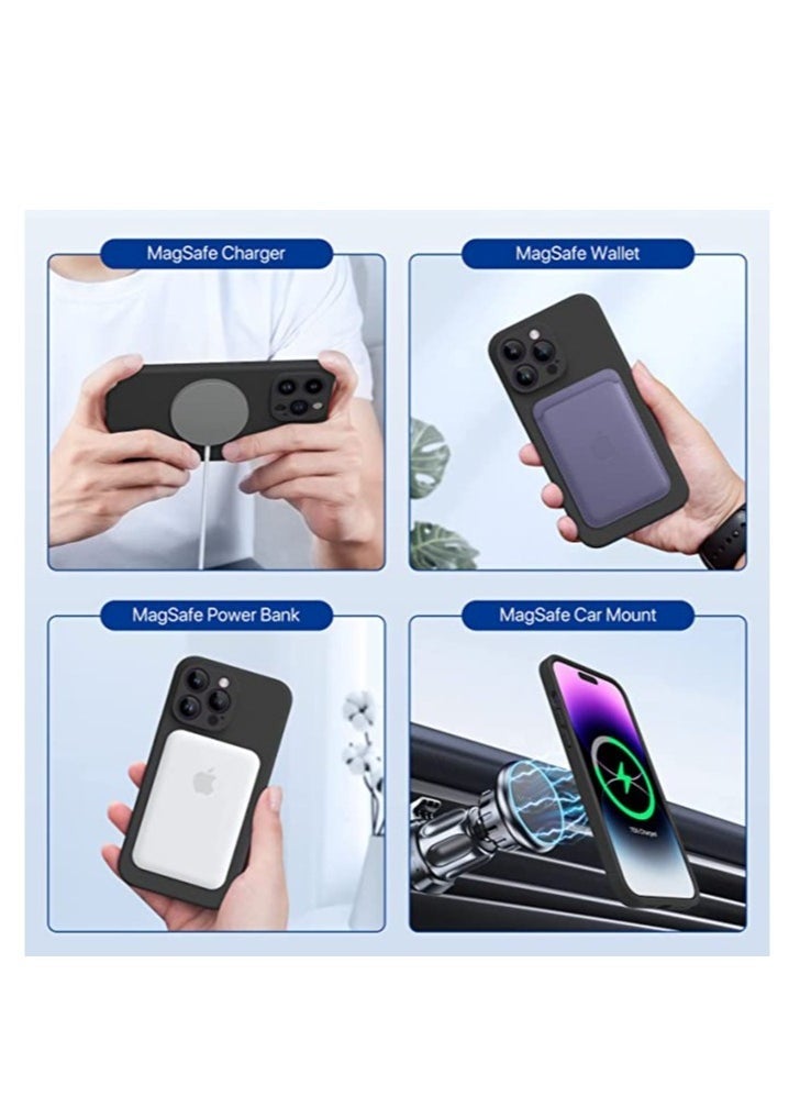 إيف حافظة آيفون 14 برو ماكس، مع 2 واقي شاشة، [حماية محسنة للكاميرا]، حافظة سيليكون سائلة مقاومة للصدمات 6.7 بوصة - Image 4